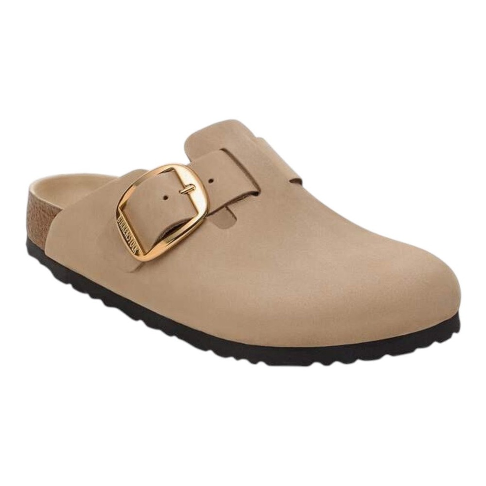 Birkenstock Boston Big Buckle Clogs Tobacco Leather
